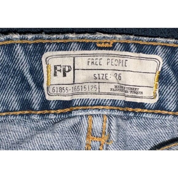 Free People Patchwork Distressed Jeans - Picture 7 of 15